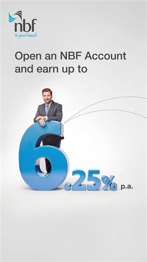 Open an NBF account and earn up to 6.25% p.a.