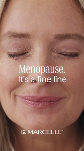 Menopause? Face it and own it with Revival Vitality — effective skincare that visibly firms and smoothes your skin. 💜 | Marcelle Cosmetics