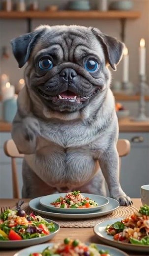 #BluePug #CutePuppy #3DAnimation #FunnyDog #Shorts #Anime #PetLover