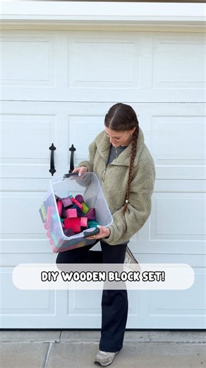 ✨ T O R I ✨ | How cute are these blocks 🥹 Comment “fun” and I’ll send you the links to do this too! #woodentoys #woodenblocks #diyblocks #diywoodenblocks... | Instagram