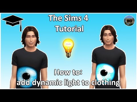The Sims 4 Tutorial: How to add Dynamic Light to Clothing