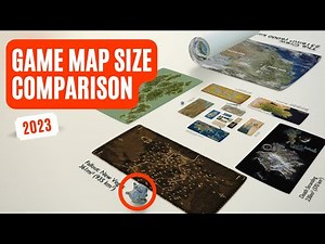 Video Game Map Size Comparison - 3D