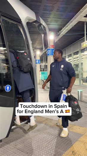 Hola, España 👋 🇪🇸 England Men’s A have arrived in Valladolid ahead of their fixture against Spain on Saturday (16:00 GMT, Live on RugbyPass TV) O2 | #weartherose | England Rugby
