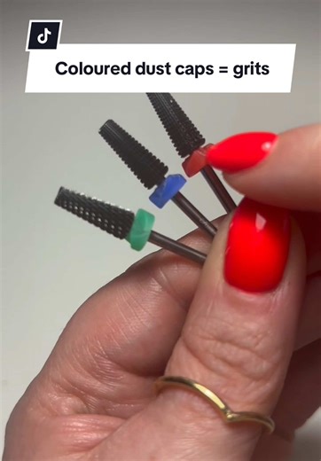 Small detail. Big difference. The KB E-File Bits are colour-coded for precision and the right technique! #katiebarnestoolrange #efiling #nailtechlife #nailsoftiktok