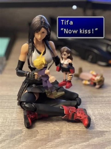 Tifa... uhh, what are you doing? #funny #finalfantasy #animation #fyp #kiss