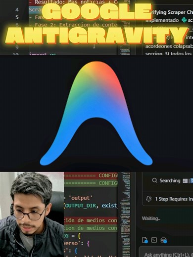 ¿Es este el final de Visual Studio Code? Google Antigravity lo cambia todo. 🤯 Google lanzó Antigravity y es idéntico a VSC, pero hace 3 cosas que tu editor actual no puede: ✅Es un Clon de VSC ✅Auto-Planificación ✅Gestión de Tareas Comenta
