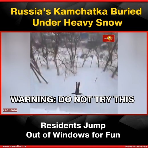 News 1st Sri Lanka on Instagram: "Russia's Kamchatka Buried Under Heavy Snow: Residents Jump Out Of Windows For Fun #News1st #NewsFirst #NewsFirstEnglish #LKA #SriLanka #LatestNews #Russia #Snow #SHA"