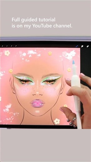 Part 10 of how to draw a digital makeup face chart. Links to the tutorial and my brushes are below