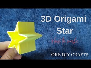 Create a Stunning 3D Origami Star – No Glue, No Scissors! 💫✨