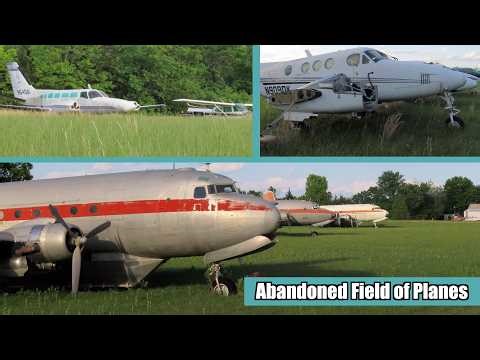 Exploring a Field of Abandoned Airplanes (Almost Caught)