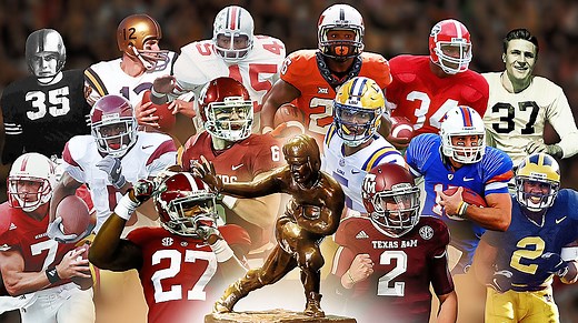 Heisman Trophy winners list: Year-by-year results, winners by position, team