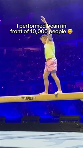 I split the beam in front of 10,000 people  #gymnastics #beam #gymnast #fails #fail #sports #gym | Mendenhall Morrise | Facebook