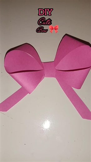 paper se Bow kaise banaye 🎀🎀 youtube#shortsviral#trendingshorts#diy#explore#easy#bow#decoration