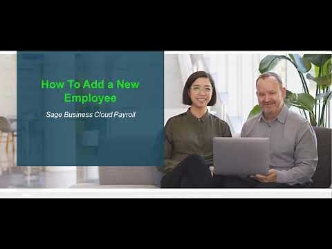 Sage Business Cloud Payroll: Adding a new employee