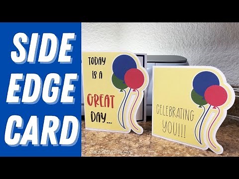 How to Make a SIDE EDGE CARD in Cricut Design Space