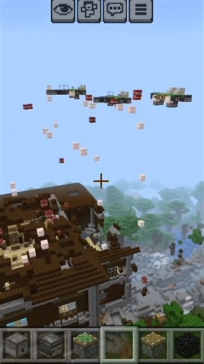 Minecraft air biggest tnt cannon 🪤|| minecraft TNT cannon 😱💀 #minecraft #shorts #gaming