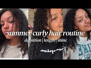 How I Keep My Curls Defined All Summer | 3C Hair Routine