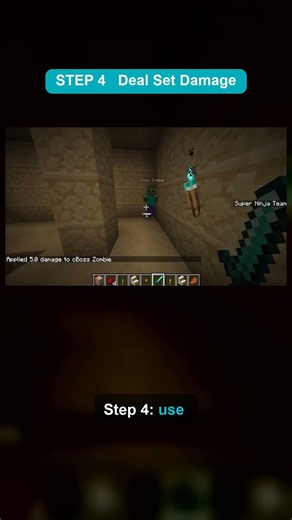 How to Use Summon, Kill and Damage in Minecraft #shorts