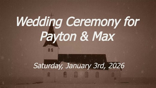 Merth & Grand Wedding, Saturday, January 3, 2026 To give an offering to support our ministry, please go to: https://www.englishlutheranchurch.org/give From SundaysandSeasons.com. Copyright 2025 Augsburg Fortress. All rights reserved. Reprinted by permission under Augsburg Fortress Liturgies Annual License SB144042. New Revised Standard Version Updated Edition Bible, copyright 2021, Division of Christian Education of the National Council of the Churches of Christ in the United States of America. 