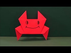 簡単「かに」折り紙Easy "crab" origami