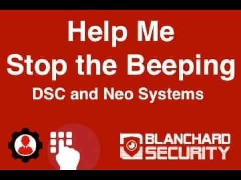 Help me stop my alarm system from beeping