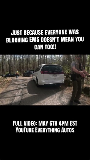 Just because everyone was blocking EMS doesn’t mean you can too! #gatlinburg #illegalparking #ems