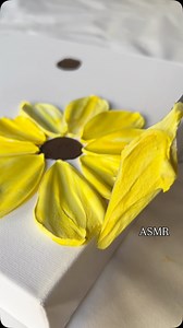 9.6K views · 40 reactions | ASMR PAINTING PREP using modelling paste and heavy body paint for florals.  I just can’t decide if they are sunflowers or gerberas? What do you think they are? Please tell me!! Let me know if you need a floral tutorial?  #bestartist #asmrpainting #satisfyingasmr #satisfyingasmrsounds #texturedart | Textures By Dani | Facebook