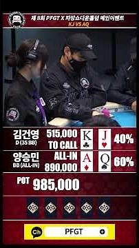 8회 PFGT x 피망쇼다운홀덤 메인이벤트 파이널 테이블! #holdem #pfgt #홀덤 #피망쇼다운홀덤 #피망 #거북섬 #김갑용 #장동민