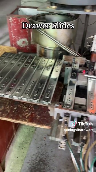 The entire drawer slide production is fully automated, every set comes with solid smoothness #drawerslide #furniturehardware #assemblyline #manufacturingprocess #howto #cabinetmaker #sourcefactory #kitchendecor #interiordesign #fyp