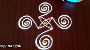 19 reactions | Simple n beautiful Daily routine rangoli  Design with...