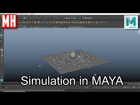 Maya FX tutorial : Running a simulation with Active and Passive Rigid bodies !