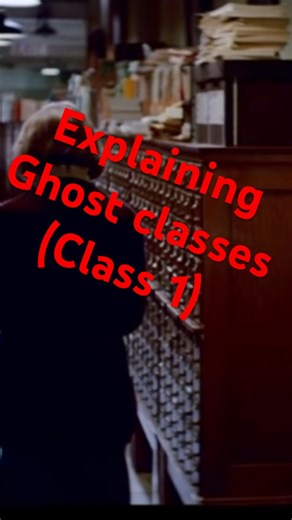Explaining Ghost classes (Class 1)