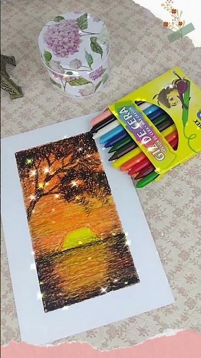 GIZ DE CERA / Pintura com giz de cera escolar / ARTETERAPIA