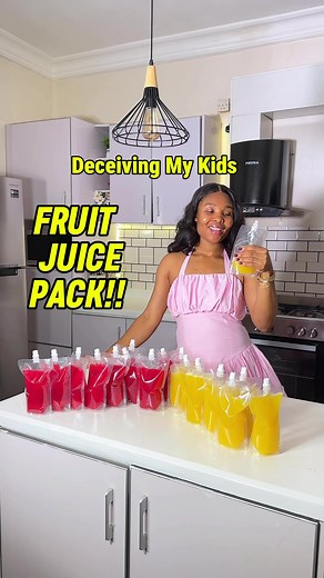 Home Made Fruit Juice Pack for Kids
