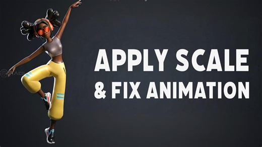 Smart Apply Scale角色动画数据修正Blender插件