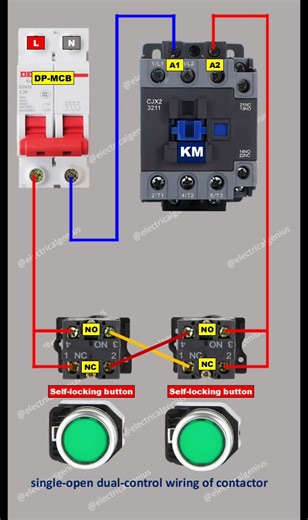 single open dual control wiring method #electrician #goviral #foryoupage #creatorsearchinsights #foryou