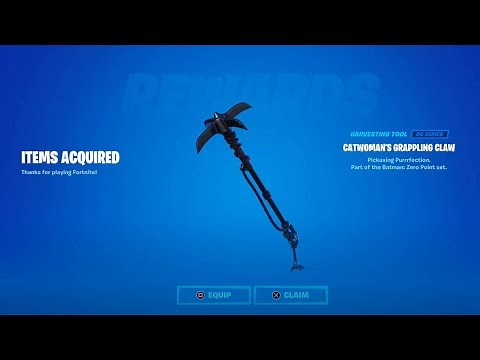 Neue Catwoman Greifkralle bekommen | Fortnite Batman Spitzhacke Comic Code Einlösen Deutsch