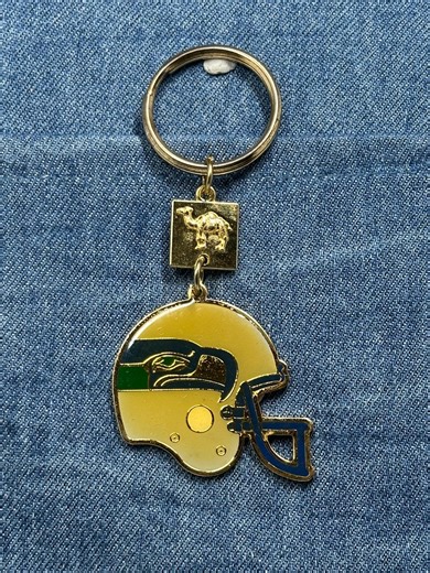 Seattle Seahawks Helmet Keychain: Vintage Camel Cigarettes Promo Football Key Ring - Etsy