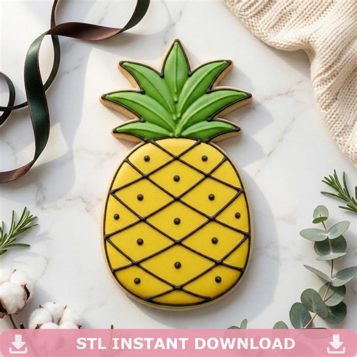 Pineapple Cookie Cutter STL File, Digital Download, 11 Sizes - Etsy
