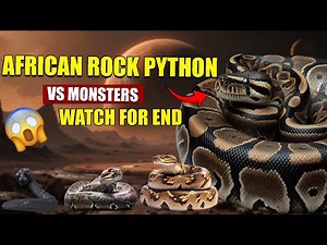 African Rock Python vs Monsterverse Monsters | 3D Monster Size Comparison 2025