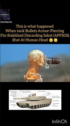 Slomotion Tank Shell Vs Human . . #education #shortsfeed
