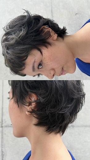 motohashi | 毛先の動きがキュートなピクシーショートにイメージチェンジ。 ロッドを巻き込む角度や回転数、質感の調整がポイント！ cut / perm #ショートヘア #ピクシーカット #ピクシーショート #ショート #ショートカット #ベリーショート #motohashi_hair... | Instagram