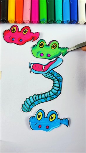 Zootopia Gary De'Snake Rope Correcting Challenge Puzzle Paper Craft Game #shorts #art #satisfying