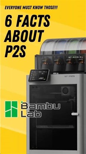 #BambuLab #P2S #3DPrinting #BambuLabP2S #3DPrinter #TechShorts #3DPrint