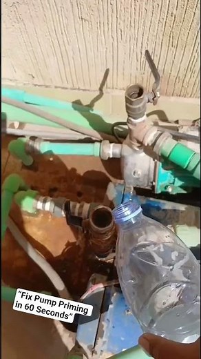 Fix Pump Priming in 60 Seconds||Priming Issue Fix #pump #priming #60secvideo