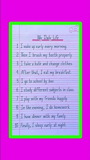 Essay On My Daily Life /My Daily Routine Essay in English/My Daily Life Essay in English