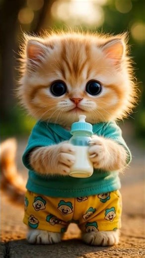 Cute kitten enjoying shorts #shortsfeed #catshorts #kittens