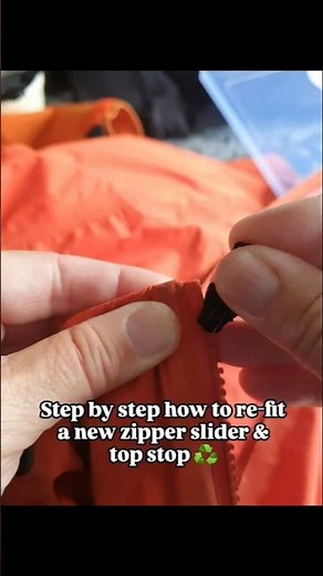 Step by step how to replace a broken zipper slider #diyrepair diy