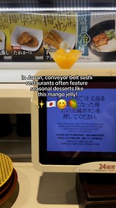 In Japan, kaiten-zushi (conveyor belt sushi) chains frequently offer seasonal desserts that highlight the flavors, ingredients, and aesthetic sensibilities of each season. This practice not only adds variety to the menu but also reflects the Japanese cultural emphasis on seasonality (季節感, kisetsukan) in food. #japan #japanesefood #japanthings #seasonaldessert #fbreels #reelsfb #fyp #reels #amazing #japanfinds #japaneats | Japan Wonders