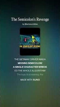 The Semicolon’s Revenge